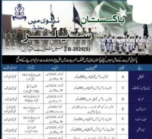 پاکستان نیوی میں جاب حاصل کرنے کا سنہری موقع
