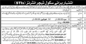 سکول میں ٹیچنگ کی جابز کا دوبارہ سے اشتہار اگیا جلدی کریں اس سے پہلے کہ اخری تاریخ گزر جائے۔