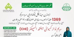 🩺 کمیونٹی ہیلتھ انسپکٹرز کی بھرتی – EMTS اور حکومتِ پنجاب کے تعاون سے